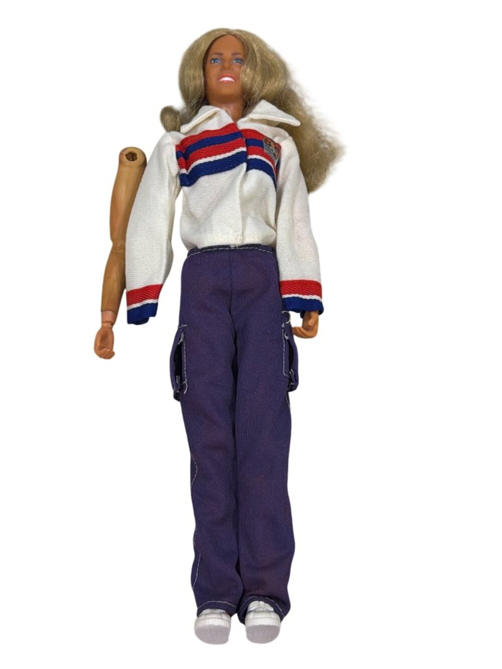 The Bionic Woman Jaime Sommers Vintage 12-Inch Action Doll With White Jacket Pur